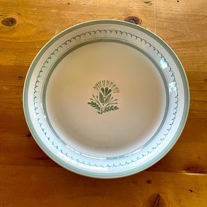 Green Thistle Round Platter